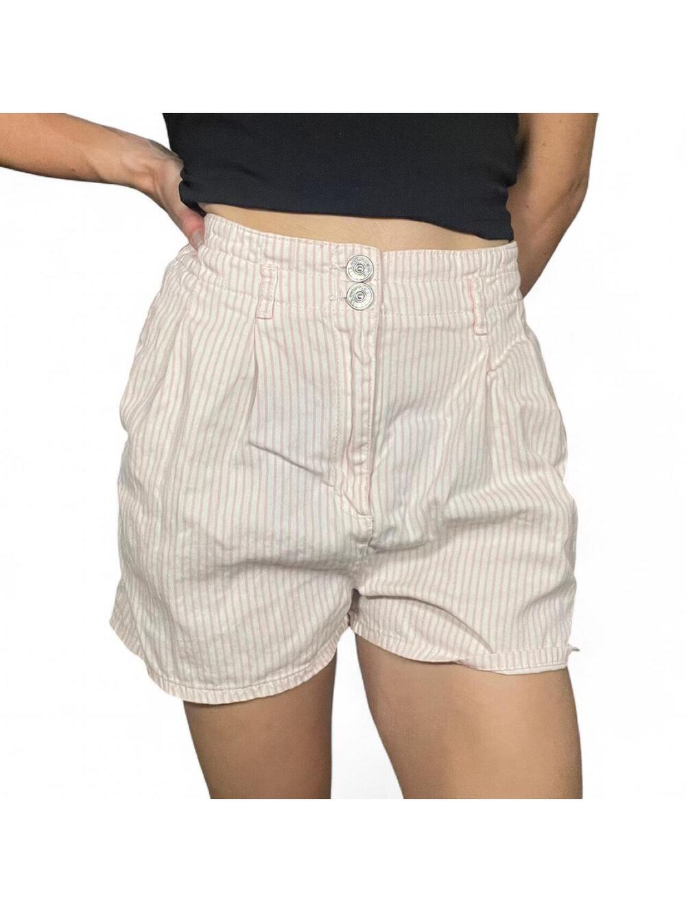 Urban Outfitters Pink and White Striped Shorts